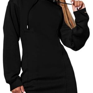 SOYBU NWT Black Hooded "Eve Dress Sz. M